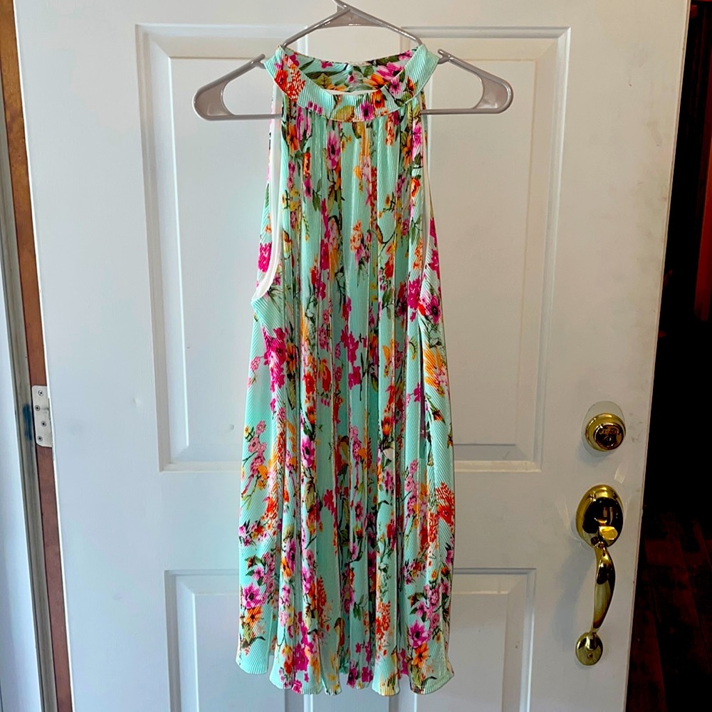 Bellamie Flower High Neck Dress